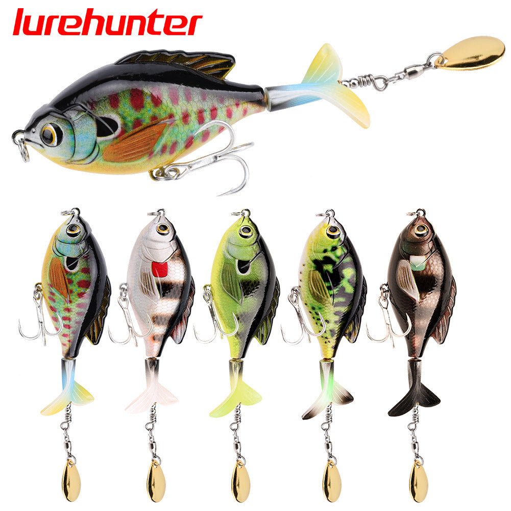 Chubby Propeller Bait - 9.5cm Rotating Design for Surface Fishing Success