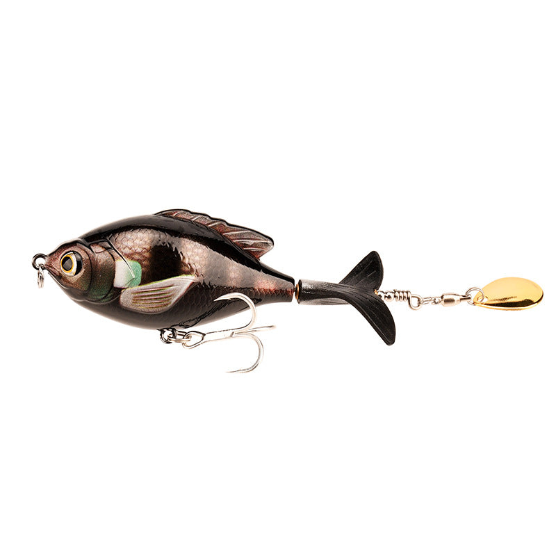 Chubby Propeller Bait - 9.5cm Rotating Design for Surface Fishing Success