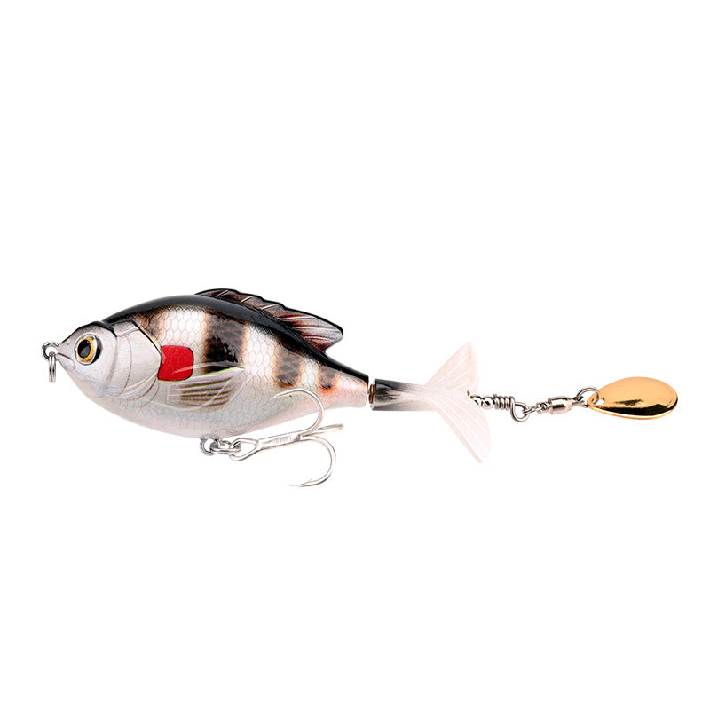Chubby Propeller Bait - 9.5cm Rotating Design for Surface Fishing Success