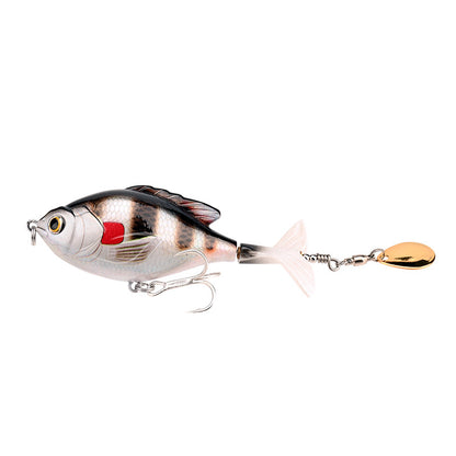 Chubby Propeller Bait - 9.5cm Rotating Design for Surface Fishing Success