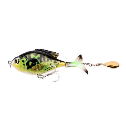 Chubby Propeller Bait - 9.5cm Rotating Design for Surface Fishing Success