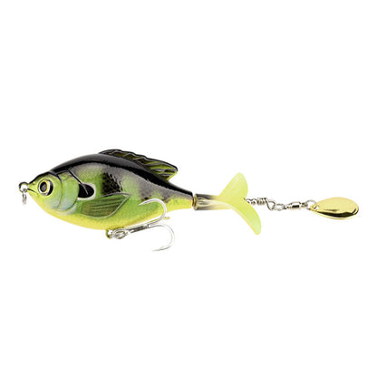 Chubby Propeller Bait - 9.5cm Rotating Design for Surface Fishing Success
