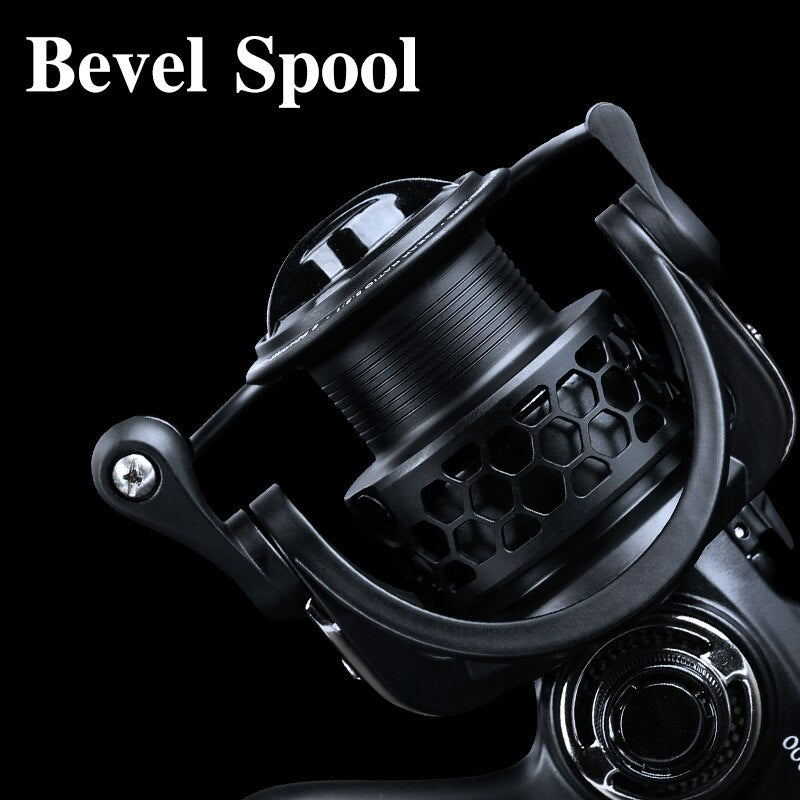 TSURINOYA Spinning Fishing Reel - 12KG Max Drag for Bass & Pike - 2000, 3000, 4000, 5000 Sizes Available right side