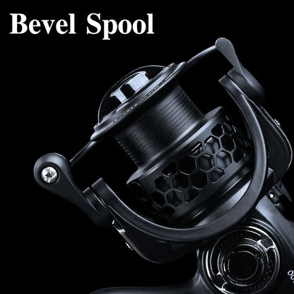 TSURINOYA Spinning Fishing Reel - 12KG Max Drag for Bass & Pike - 2000, 3000, 4000, 5000 Sizes Available right side
