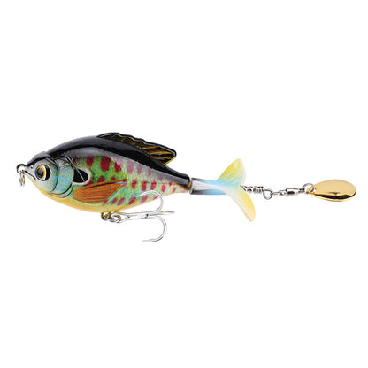 Chubby Propeller Bait - 9.5cm Rotating Design for Surface Fishing Success